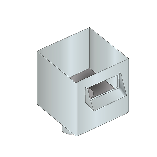 Boîte à Eau En Aluminium Gris Anthracite - Dimensions 200x200x210 Mm - Pour Gouttière - Fabriqué En France
